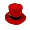 Black Belt Christmas Top Hat Red Cowboy Hat Simple Santa Claus Hat  Party