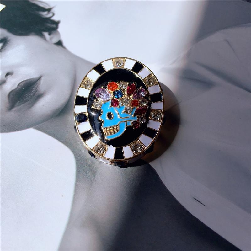 Creative Retro Baroque Style Gemstone Brooch Luxury Palace Party For Women Clothing Accessories Brooches Holiday Gifts