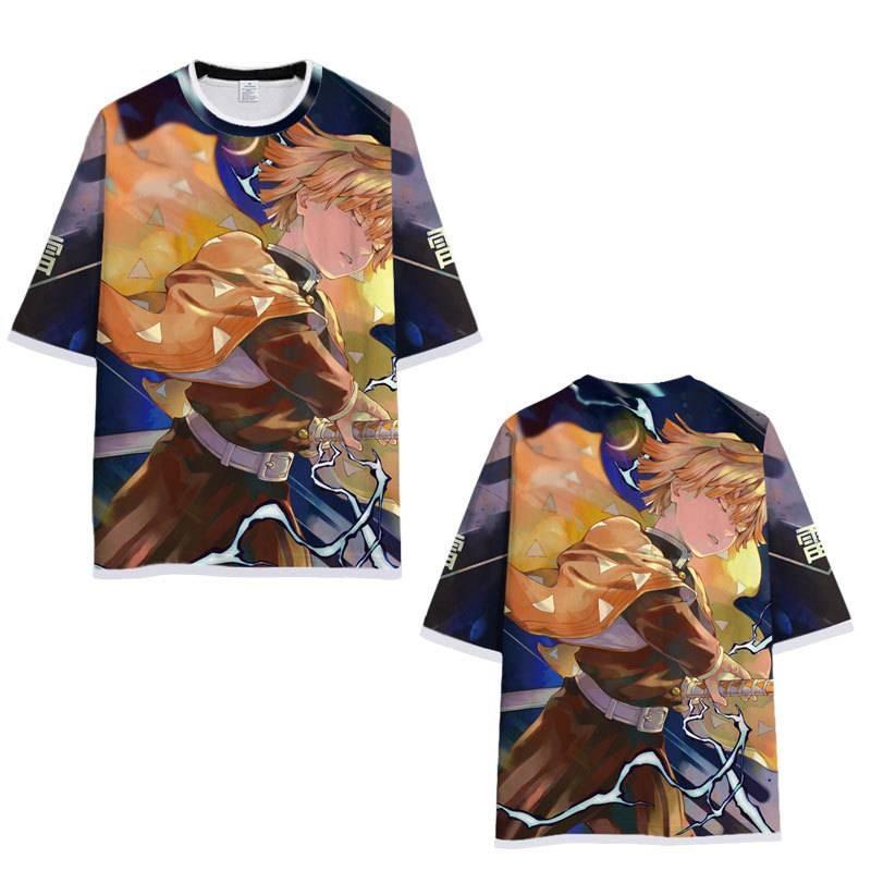 Men s Devil Killer Anime 3D Printed Pattern T-shirt Casual XS