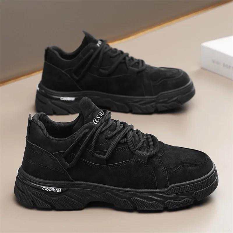 New Exquisite Men's Sneakers Thick soled Height Increasing Breathable workwear Casual Sports Running Shoes Zapatos Para Hombres