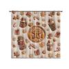 Gingerbread Man 3D Christmas Blackout Curtains - High-Precision Polyester Sun Protection