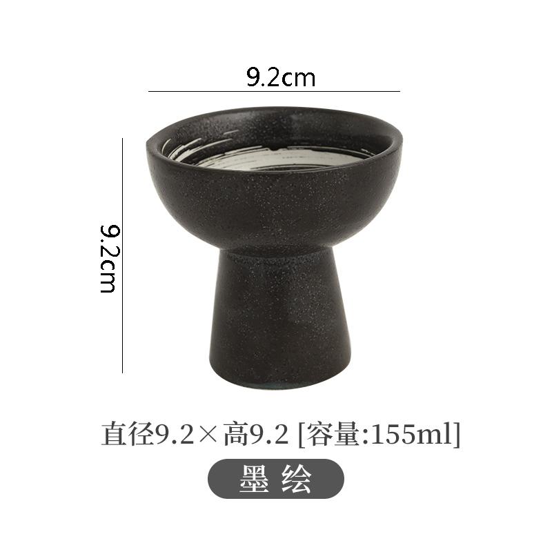 Ceramic Dinner Bowls High Feet Snack Bread Dessert Tray Soup Basin Soup Bowl Restaurant Round Specialty Tableware Cooking Plates