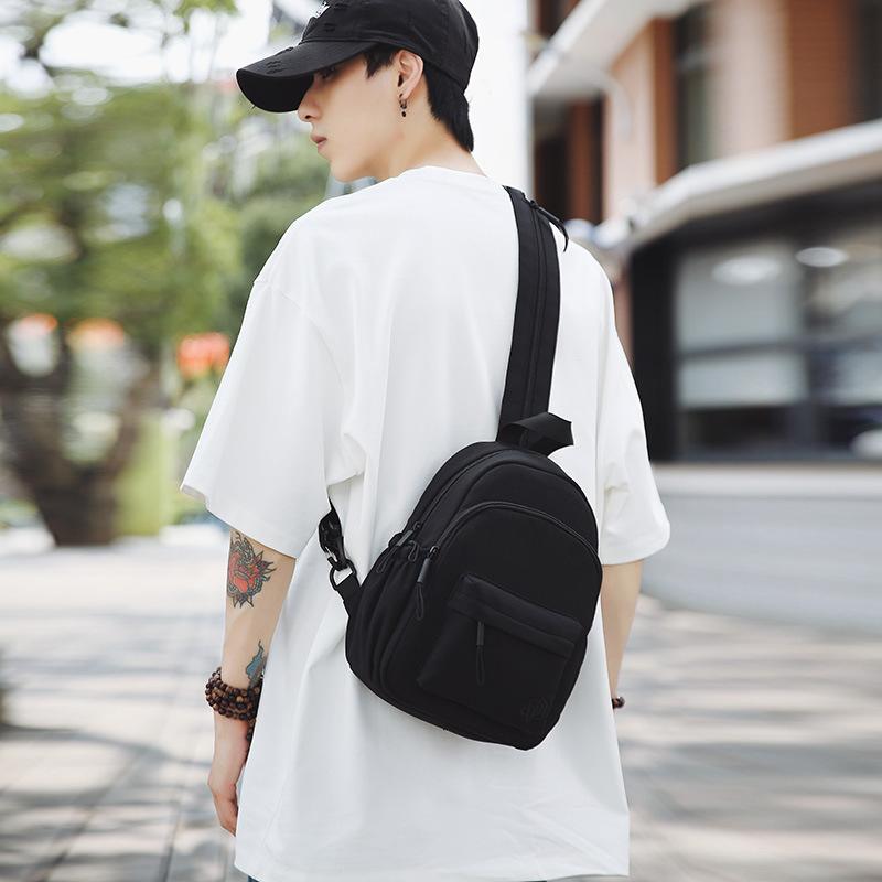 Schoolbag Breast Bag Men's Ins Wind Messenger Bag 1011 New Fashion Shoulder Bag Student Small Satchel Casual Girls Cycling Bag