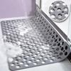 Hollow Hydrophobic Thicken Anti Slip Pad Shower Bath Mat Antibacterial Suction Cup Bathroom Rug Massage Pad Bathroom Accessories