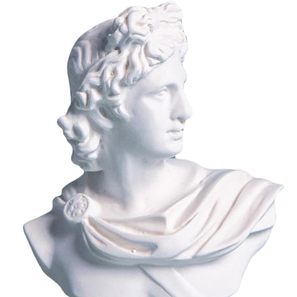Bust Statue Sculpture,Classic Greek Figure Head Statue Resin Figurine Head Sculptures Decoration Sketch Ornament Small