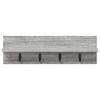Wall mounted nightstand Grey Sonoma 60 x 10.5 x 18 cm