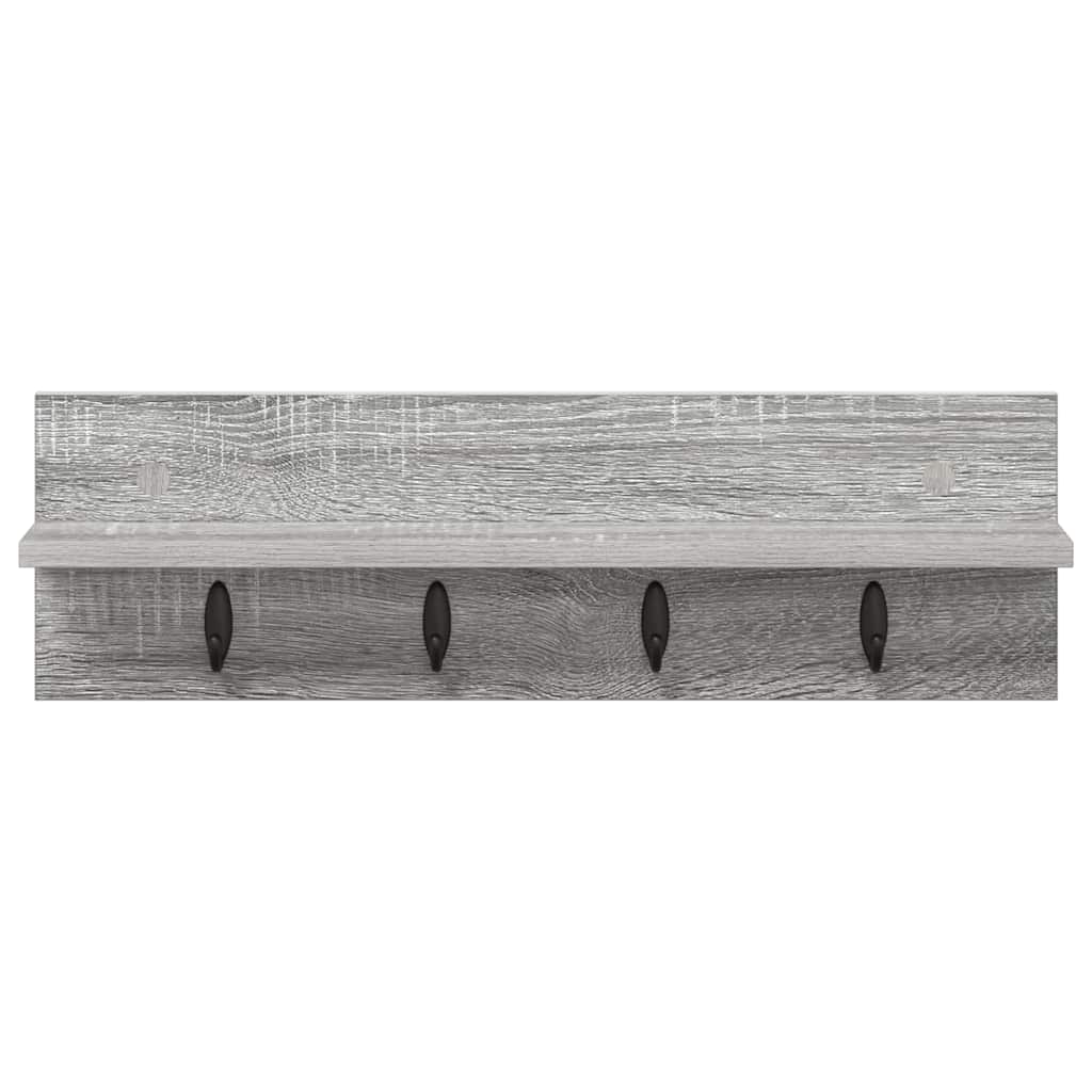 Wall mounted nightstand Grey Sonoma 60 x 10.5 x 18 cm