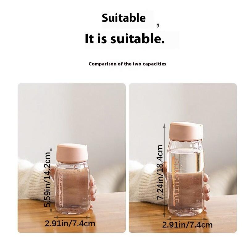 420Ml/600Ml Plastic Water Bottle Leakproof Portable Anti Drop Water Cup Students Bottle Coffee Tea Cup Summer Drinkware