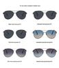 J8588 Ultra-Light European Aviator Sunglasses: Men's Large Frame Polarized UV Protection for Driving and Fishing.