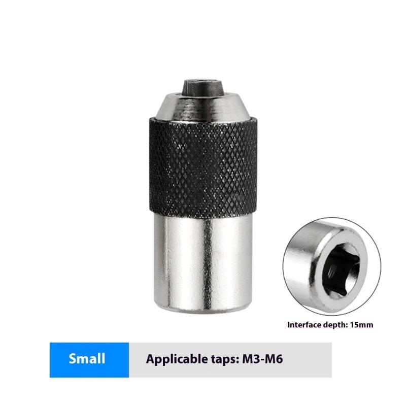 Steel Twin Ranging Tap Adapter Sleeve Tool Adjustable Design 15mm Depth 3/8" Square Interfaces Nonslip Texture Handle