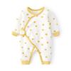 Polka Dot Pure Cotton Velcro Baby Romper - Spring/Autumn Newborn Bodysuit