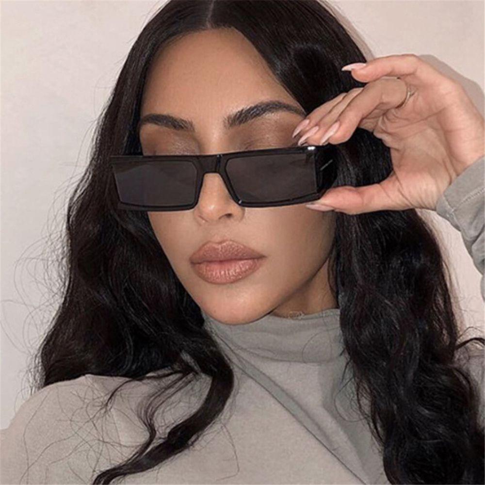 Uv400 Punk Shades Rectangle Sunglasses For Women Small Sunglasses Brand Designer