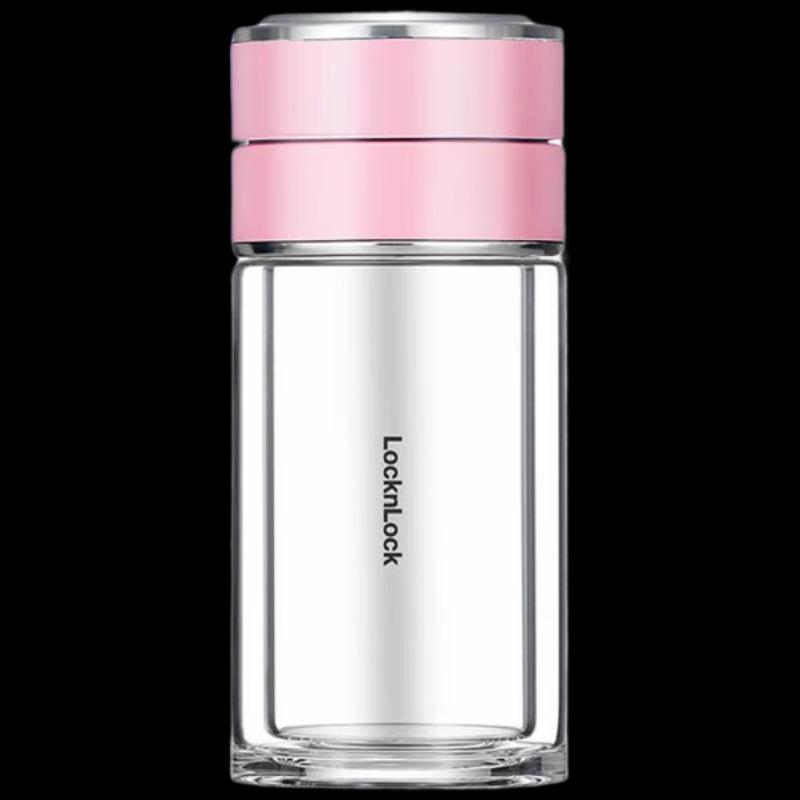 LocknLock Tea Infuser Glass Water Bottle