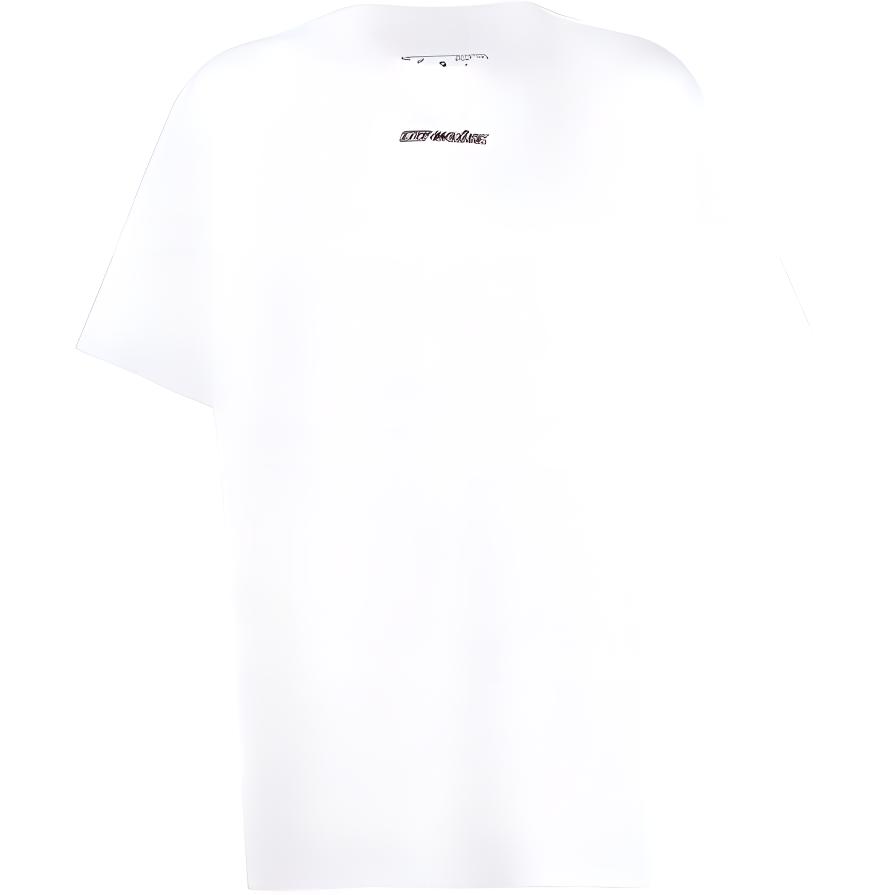 Off-White T-skjorte Røde Piler Oversized Hvit Menn Streetwear OMAA038E20JER0020125