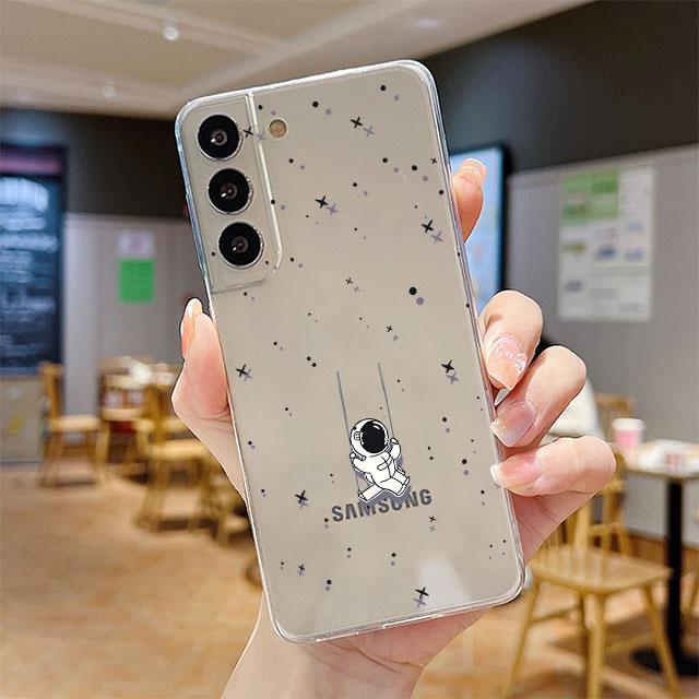 

Силиконовый чехол для Samsung Galaxy S20 FE Note 20 Ultra 8 9 10 Plus S21 Ultra S22 S22 сумка бампер астронавт планета звезда Samsung S22 Ultra 5G