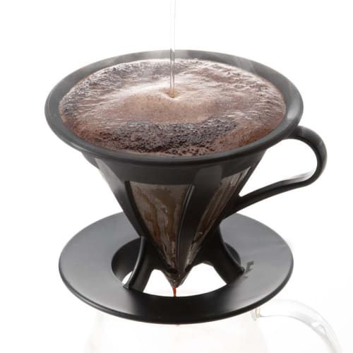 HARIO Dripper Cafe All Coffee Drip for 1-4 Cups Black CFOD-02-B