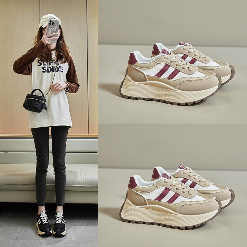 Spring Forrest Gump Shoes New Korean Version Ins Female Students Platform Dad Shoes Heightening Sports Casual Shoes BN002