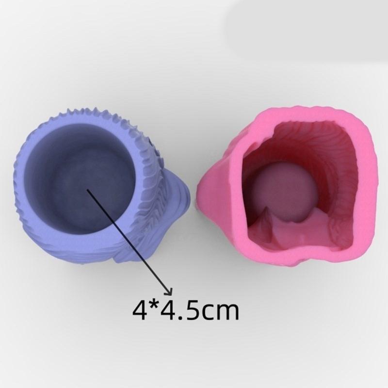 Silicone Clay MouldS Flowerpot Molds Girl Shaped Silicone Pen Holder Moulds for Succulent Planters Flowerpot Pen Holder