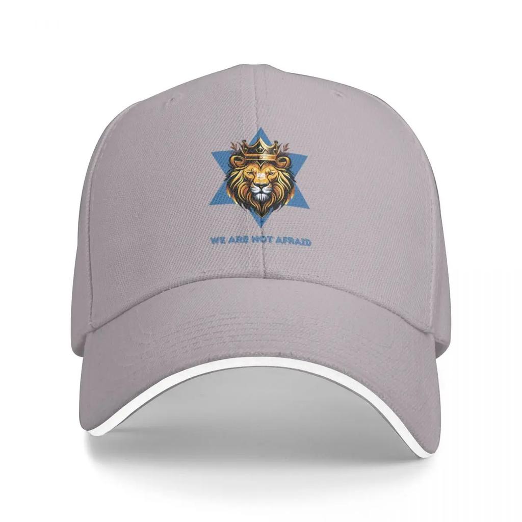 We Are Not Afraid In Blue Lion of Judah Baseball Cap Hat Man Luxury Designer Hat Cute Tea Hat For Women Mens