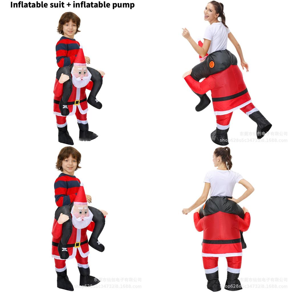 Christmas Inflatable Costume With Santa Claus For Festive Parades And Family Gatherings