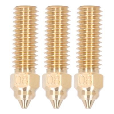 Kit 3 Pezzi Ugelli Stampante 3D Ugelli Estrusore Ottone Alto Flusso Resistenti ad Alta Temperatura per Creality