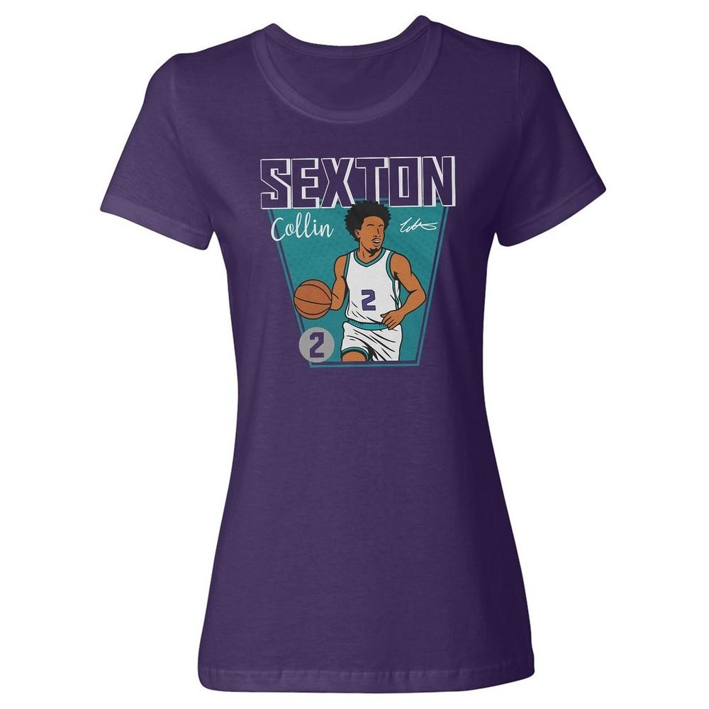 Collin Sexton Charlotte Signed Design - Basketball Ladies  Crewneck T-Shirt Unisex T-Shirt S
