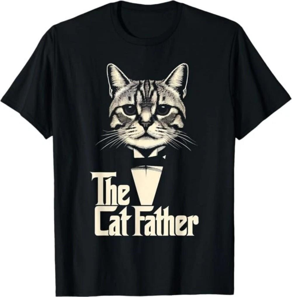 Funny The Cat Father Cat Dad T-Shirt S разноцветный