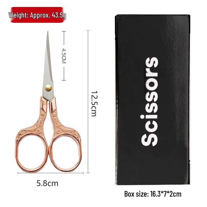 Retro Plum Blossom Embroidery Scissors – Alloy Stainless Steel for Cross Stitch and Handmade Crafts