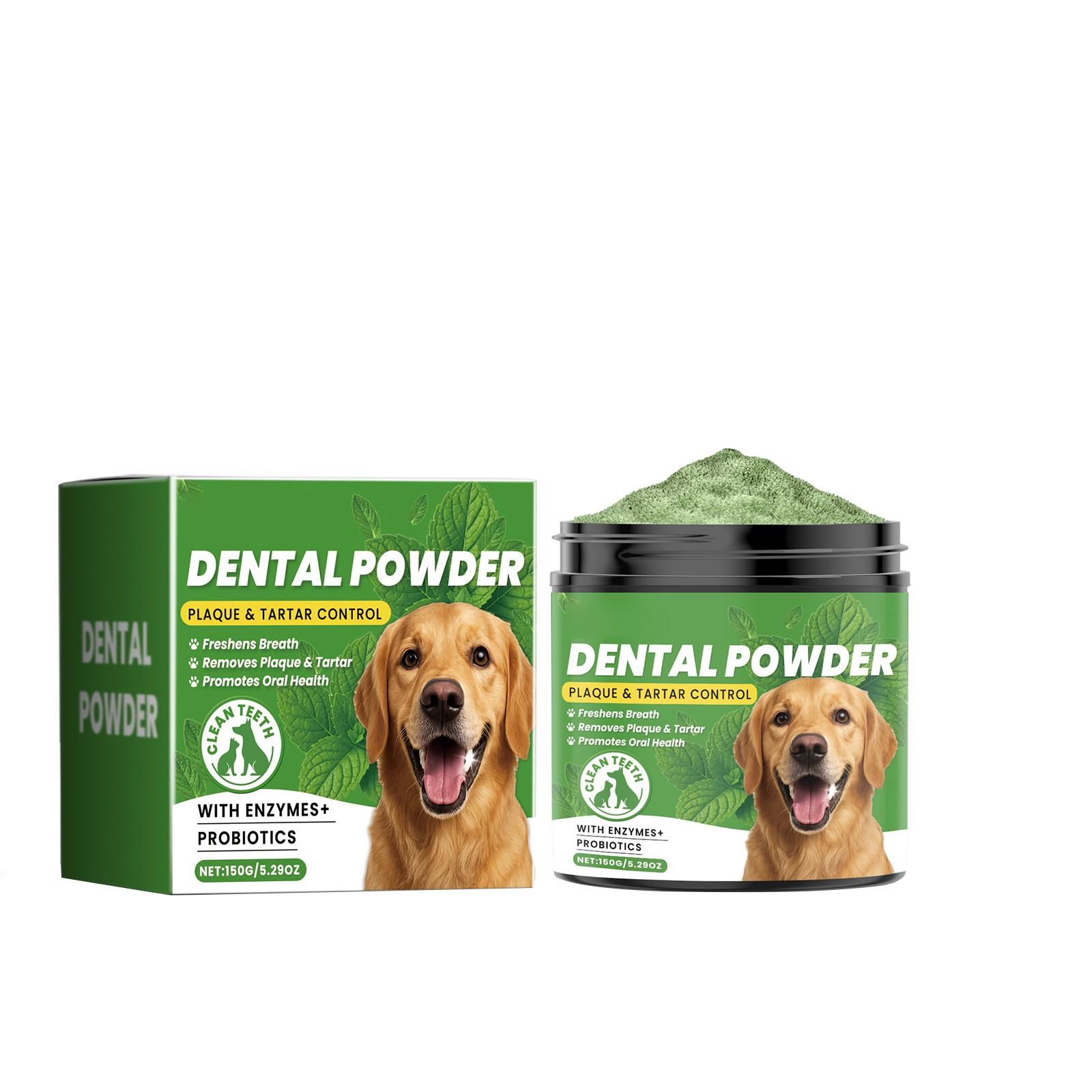 

Порошок для чистки зубов у собак, зубной налет, сохраняет зубы и десны здоровыми и сохраняет свежее дыхание One Size