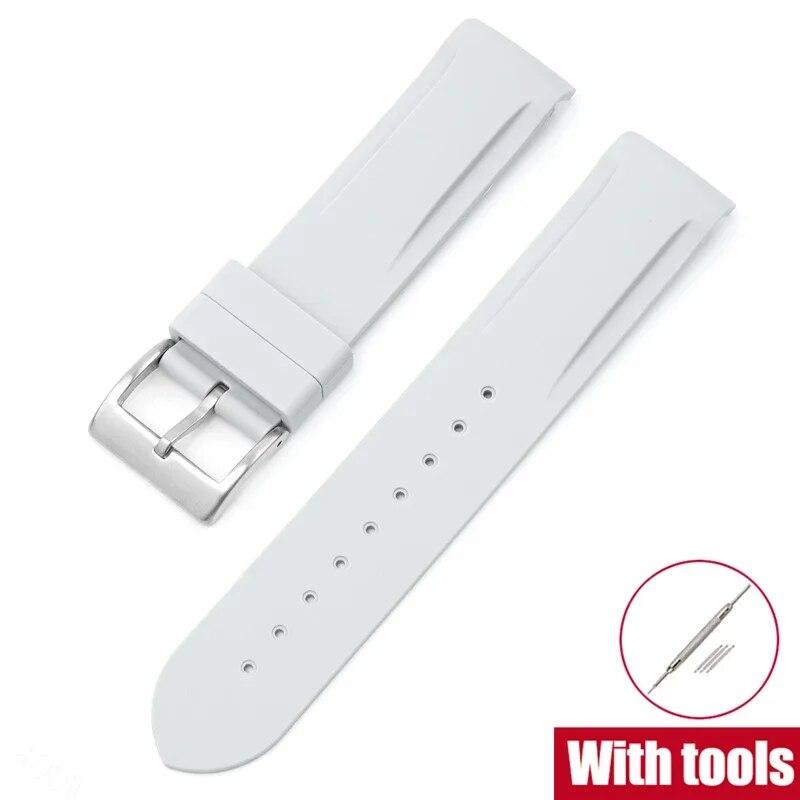 

Новая резинка с изогнутым концом для Omega x Swatch Joint Moonswatch 20 мм, мягкий силиконовый спортивный ремешок для часов, браслет для мужчин и женщин 20mm