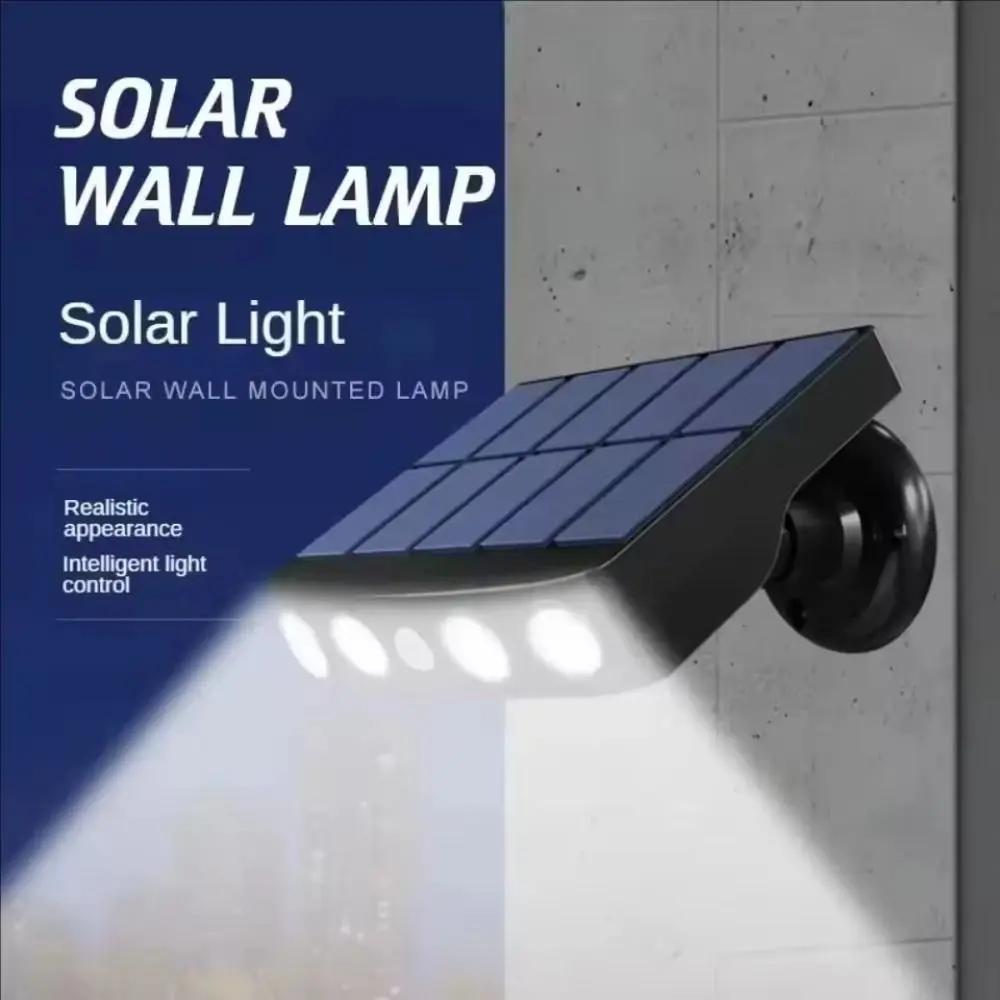 4 Big LED Beads Solar Outdoor Light IP65 Waterproof 3 Modes Solar Security Lights Powerful Light Camera Design LED Solar Lights