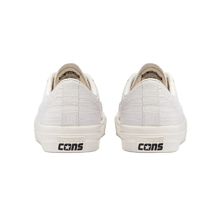 Converse One Star Pro Low Croc Emboss - Egret Unisex Sneakers White Gum-Honey 170707C