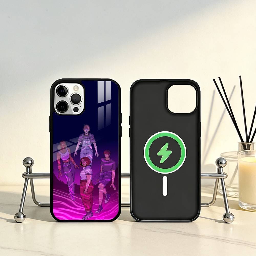 L-Lost R-Records Bloom Rage Phone Case For iPhone17,16,15,14,13,12,11 Plus,Pro Max Magnetic For Magsafe Wireless Charging