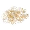 100 Pcs Paper Clip Gold Cute Lemon Shaped Bookmark Clips with Transparent Box for Office School Home Use