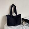 Lightweight Large Capacity Commuter Tote Bag Solid Color Shoulder Bag