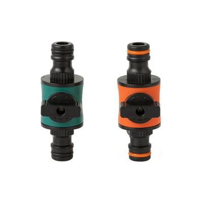 1PC 16MM Equal Garden Hose Shut Off Valve Fitting Plastic Tubing Tap Adapter Quick Joint for Watering Irrigation Car Wash