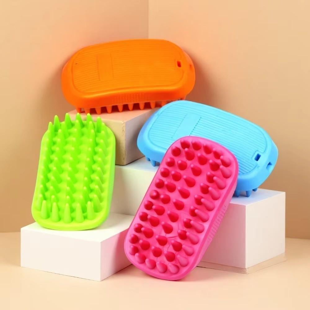 Soft Pet Bath Brush Flexible Design Pet Hair Care Comb Grooming Brush for Dogs and Cats