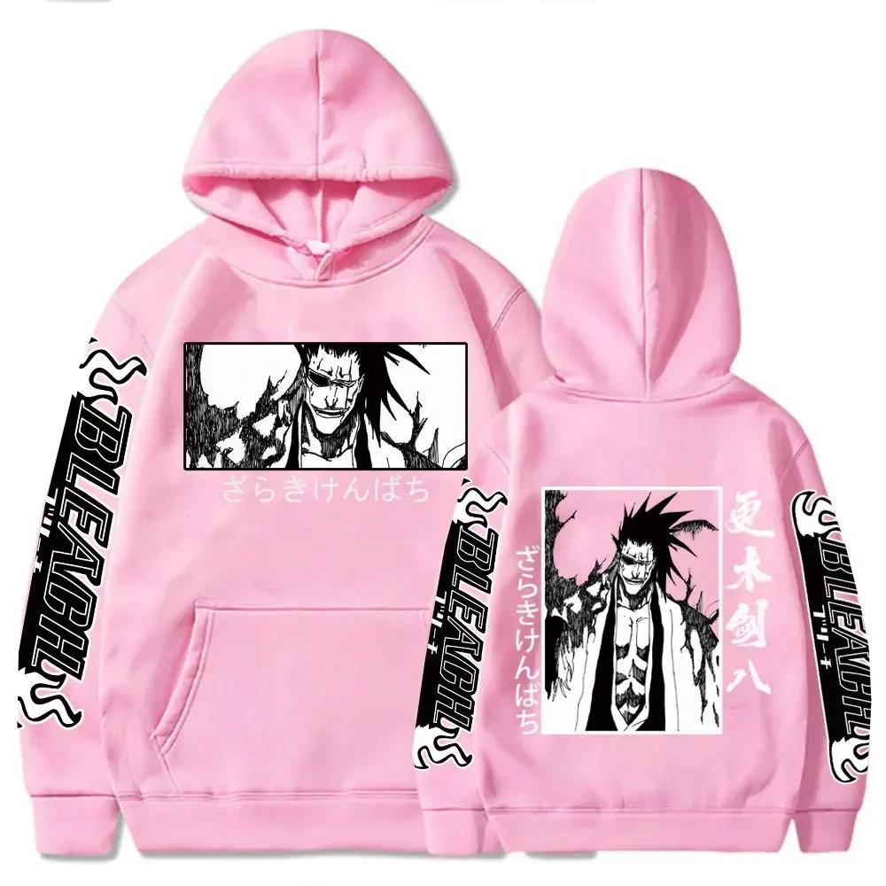 Passion Anime Bleach Y2K Zaraki Kenpachi Manga Mikiny Grafické Vtipné Kreslené Unisex Pulovry Oversized Mikiny