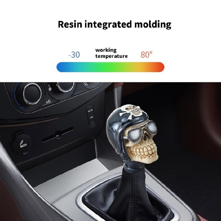 Car Interior Skull Shape Gear Shifts Knob for Manual Transmission Eye Catching Skull Manual Shifts Knob Auto Gear Lever