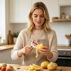 3 in 1 Swivel Vegetable Peeler, Rotating Stainless Steel Fruit Cutter, Multifunctional Kitchen Tool for Potato Apples Carrot
