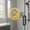 Lotus Flower Design Lily Lotus Decal 6CM Metal Decal Door Decoration Lotus Sticker  Kitchen Sink