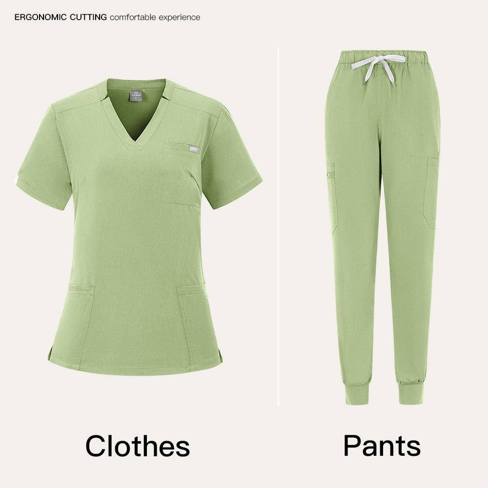 Unisex Sweat-Absorbent Breathable Dental & Beauty Salon Medical Scrub Suit