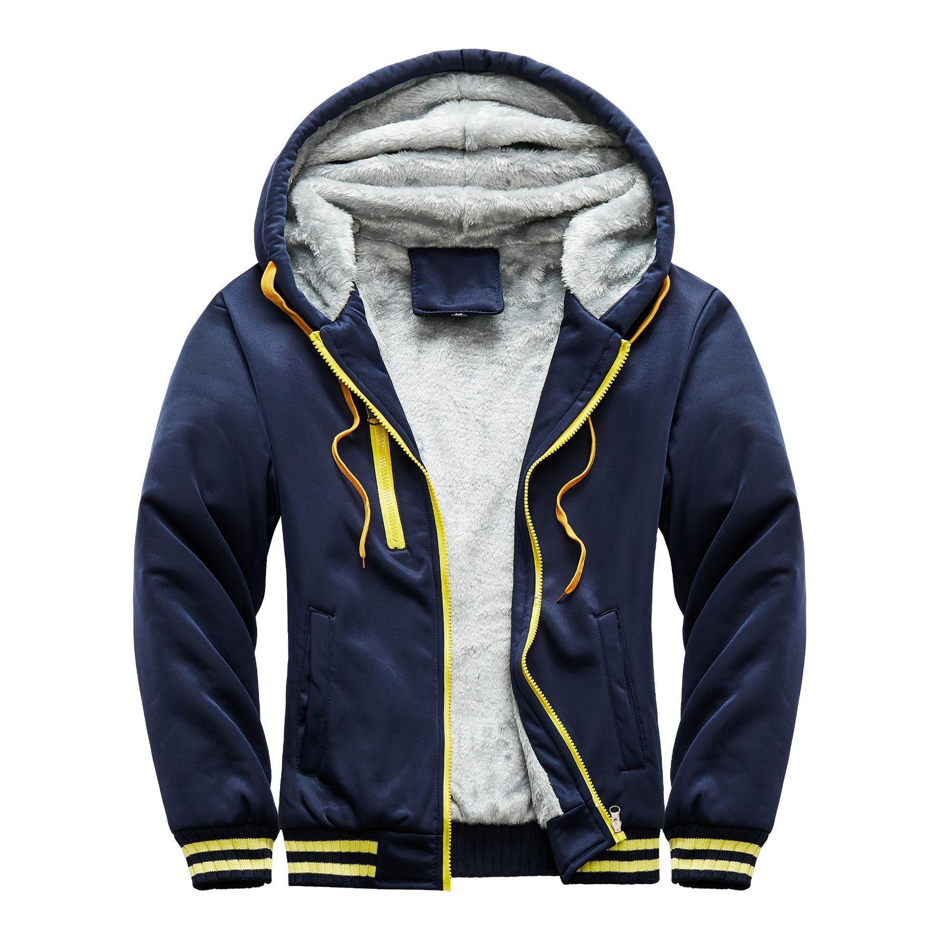 Осенне-зимний утепленный свитер с капюшоном — фото 7