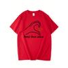 Heart Graphic Lightweight Breathable Polyester Valentine Couple T-Shirt - Black with White Clothes