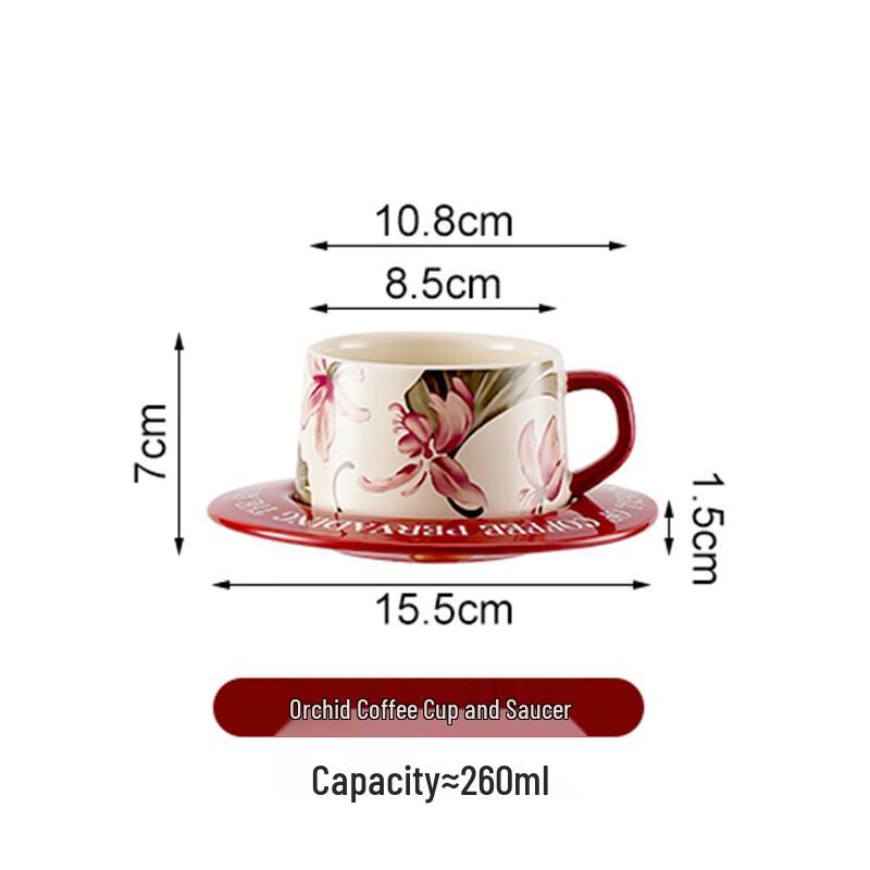 WJ Couple s Ceramic Coffee Mug & Saucer Set