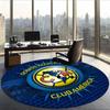 Club América (19) Round Office Rug Decorative Floor Rug for Office Bedroom Living Room and Home Space
