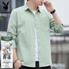 PLAYBOY Men's Non-Iron Pure Cotton Long-Sleeve Business Shirt