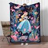 Beauty and The Beast Snow White Flannel Blanket Soft Warm Throw Blanket Blanket For Sofa Office Bed Office Camping Travelling