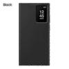 Carcasă Flip Smart View Wallet pentru Galaxy S23 Ultra SM-S918B Husa S-View Neagră