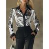 GMXIA Women's Fashion POLO Neck Long Sleeve Spring Autumn Casual Blouses & Shirts
